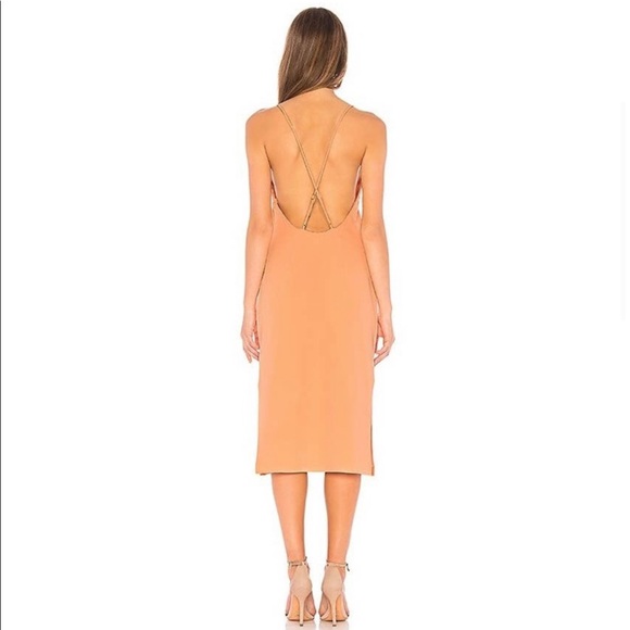 REVOLVE Lovers + Friends - Nikola Midi Dress in Apricot - Picture 2 of 3